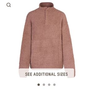 SKIMS Cozy Knit Pullover S/M Rose Clay